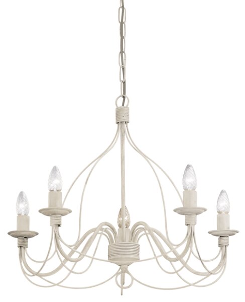 Závesné svietidlo/Luster Ideal lux 005881 CORTE SP5 BIANCO ANTICO 5xE14 40W