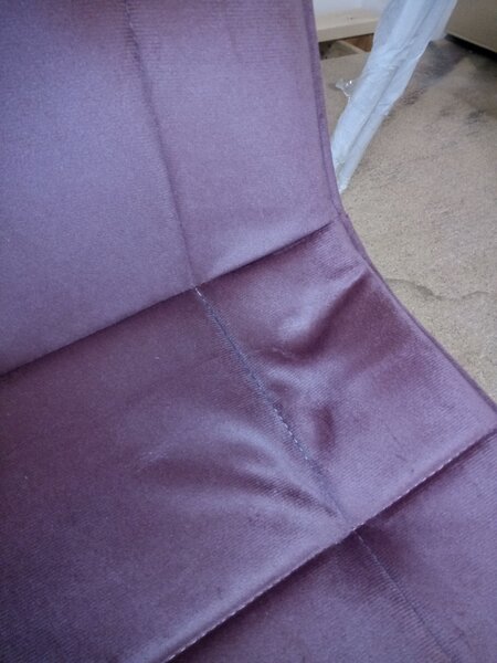 AKCIA Jedálenská stolička SPLIT VELVET, ružová II. akosti