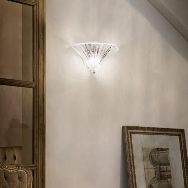 Nástenné svietidlo Ideal lux 087368 SANTA AP1 BIG TRASPARENTE 1xE14 40W