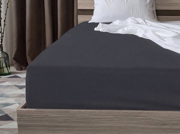 Jersey plachta EXCLUSIVE tmavosivá 90 x 200 cm