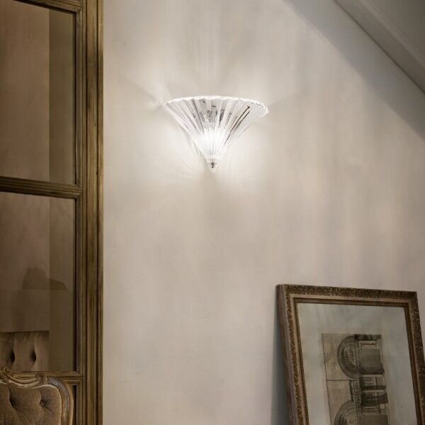 Nástenné svietidlo Ideal lux 087368 SANTA AP1 BIG TRASPARENTE 1xE14 40W