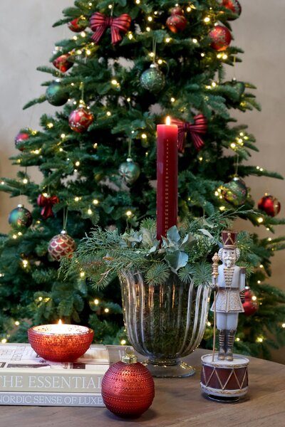 Hudobná naťahovacia skrinka Luskáčik Cherry Noël – Ø 8,5*28 cm - Chic Antique
