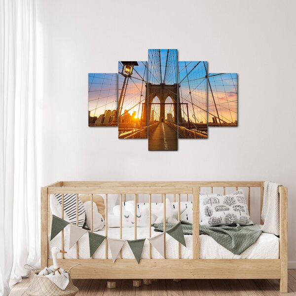 Obraz - Brooklynský most, Manhattan, New York (150x105 cm)