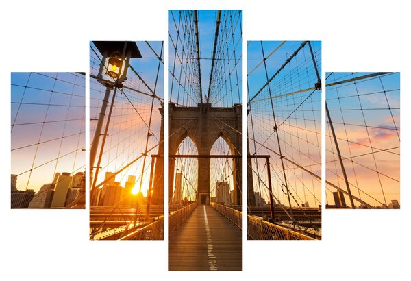 Obraz - Brooklynský most, Manhattan, New York (150x105 cm)