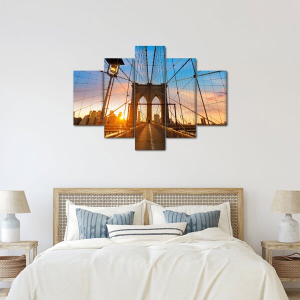 Obraz - Brooklynský most, Manhattan, New York (150x105 cm)