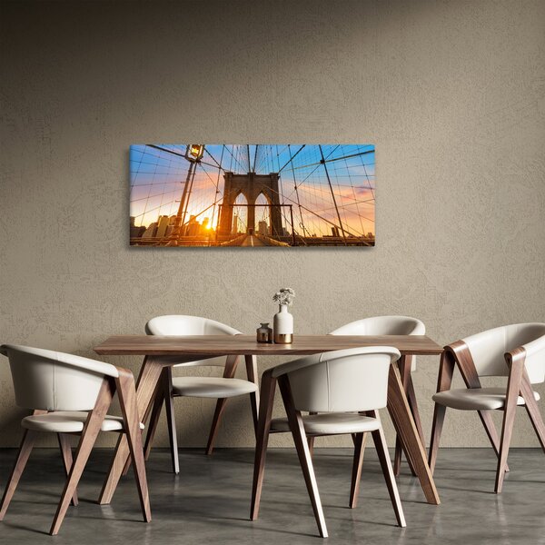 Obraz - Brooklynský most, Manhattan, New York (120x50 cm)