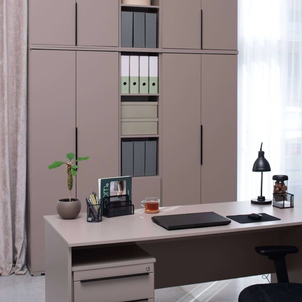 Elitte vysoká skriňa Office S50 72 x 182 x 35 cm buk