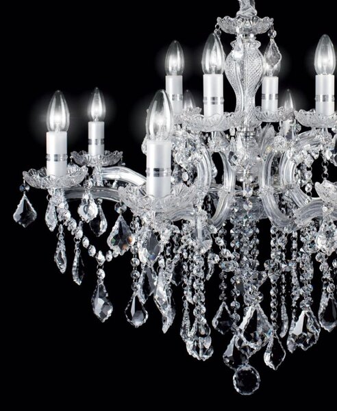 Závesné svietidlo/Luster Ideal lux 035604 FLORIAN SP12 CROMO 12xE14 40W