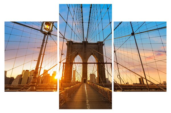 Obraz - Brooklynský most, Manhattan, New York (90x60 cm)