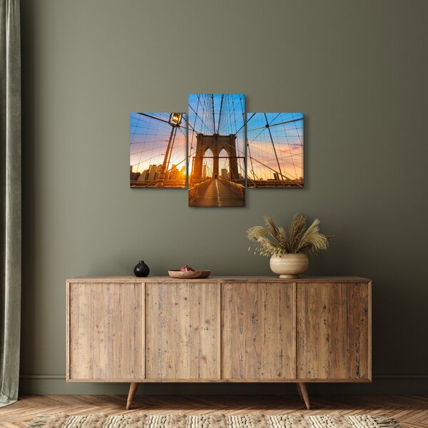 Obraz - Brooklynský most, Manhattan, New York (90x60 cm)