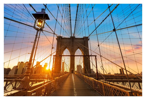 Obraz - Brooklynský most, Manhattan, New York (90x60 cm)