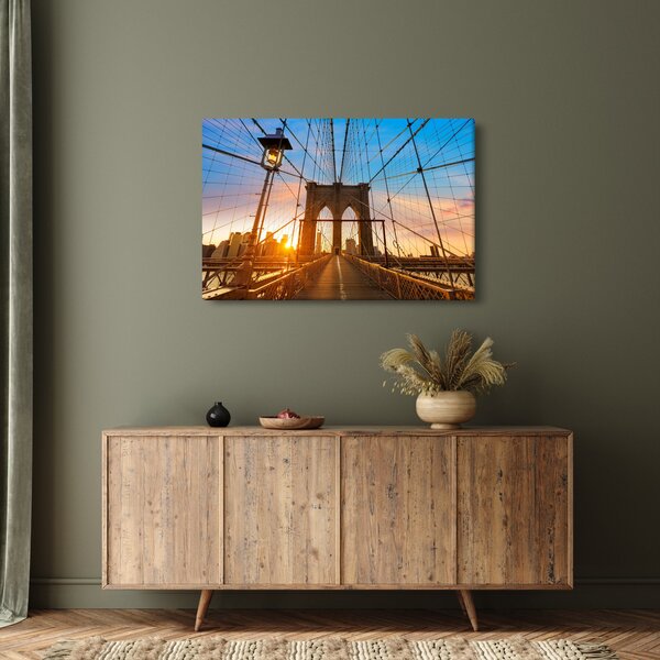 Obraz - Brooklynský most, Manhattan, New York (90x60 cm)