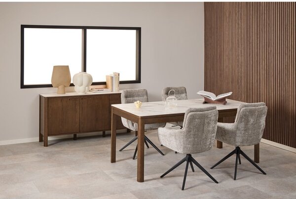 Hnedá komoda v dekore duba 160x75x40 cm Southampton – Actona