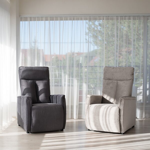Elitte polohovateľné relaxačné kreslo Tapio žlté