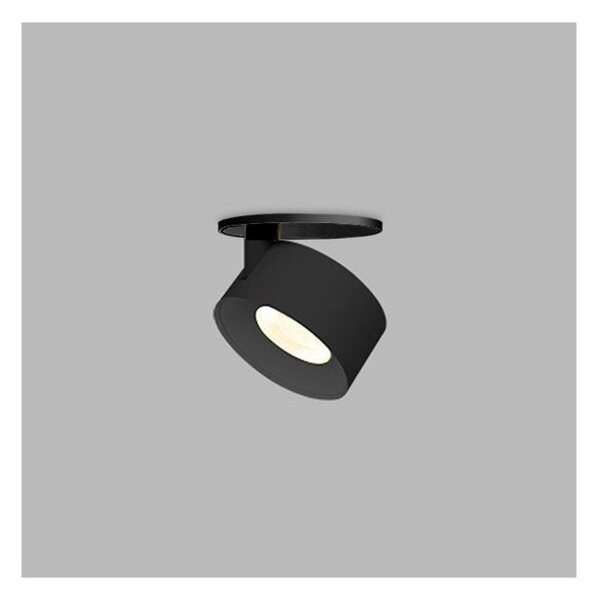 LED2 21507333 KLIP kruhové otočné zápustné bodové svietidlo 77mm 11W/770lm 3000K chrómovo čierna