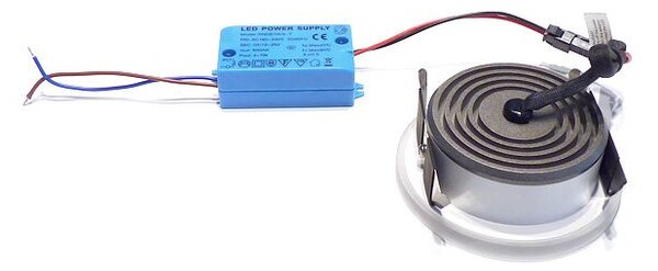 LED2 2050131 STATIC, okrúhle zápustné bodové svietidlo 92mm 7W/700lm 3000K IP44 piesková matná