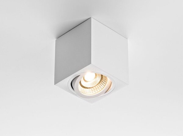 LED2 1160131 BOX výklopné stropné povrchové bodové svietidlo 90mm 6W/650lm 3000K biela