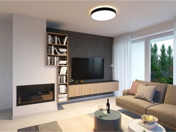 LED2 1110833 RINGO 60 P/N, stropné okrúhle svietidlo 600mm 54W+6W/4940lm 3000K čierna