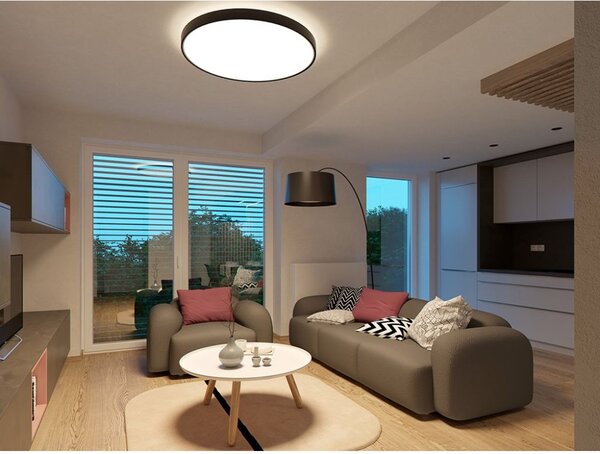 LED2 1110833 RINGO 60 P/N, stropné okrúhle svietidlo 600mm 54W+6W/4940lm 3000K čierna