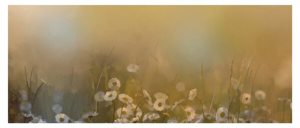 Obraz - Olejomaľba sedmokrások (120x50 cm)