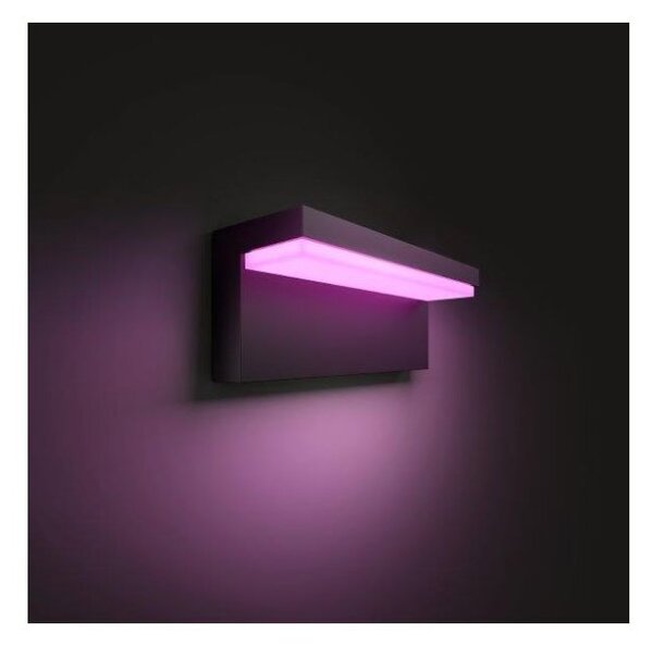 PHILIPS HUE 17456/30/P7 Nyro 13,5W RGB exteriérové nástenné svietidlo