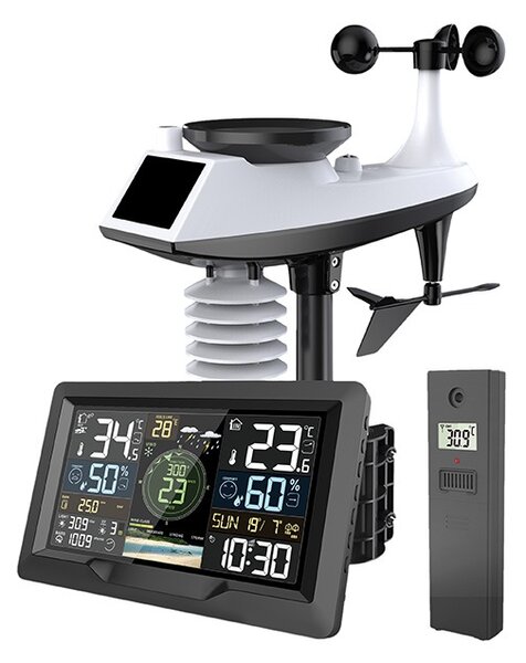 SOLIGHT Profesionálna smart WIFI meteostanica