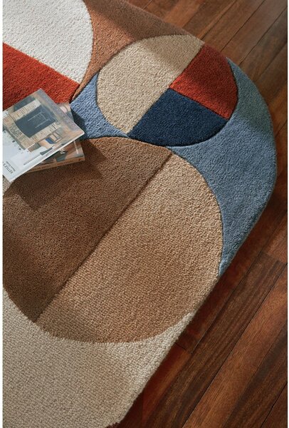 Ručne tkaný vlnený koberec v terakotovej farbe 160x230 cm Mia Arch – Flair Rugs