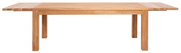 Masívne rozkladací olejovaný dubový jedálenský stôl Korund - 1400(2400)900x40