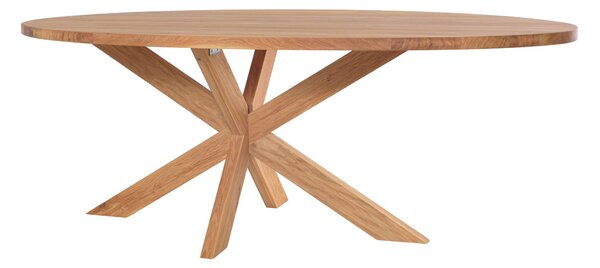 Oválny stôl Surfer z masívneho dubového dreva - 2100x1000x40 mm - olej