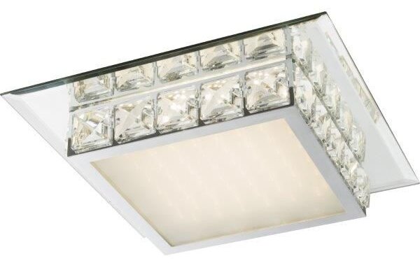 GLOBO 49355-18 MARGO stropné LED svietidlo 340 mm 18W/1200lm neutrálne biele svetlo (4000K) IP20 chróm