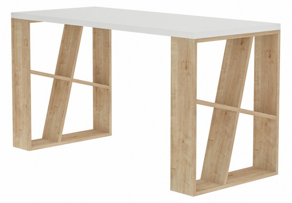 ASIR Stôl HONEY biely, dub