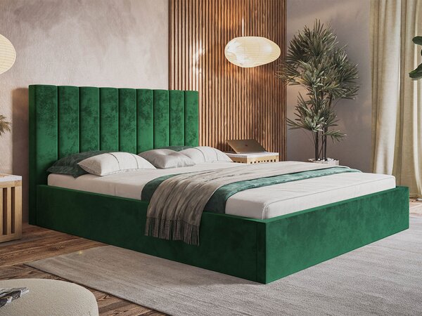 - Minimalistická čalúnená posteľ ALEXIS ROZMERY: 120 x 200 cm