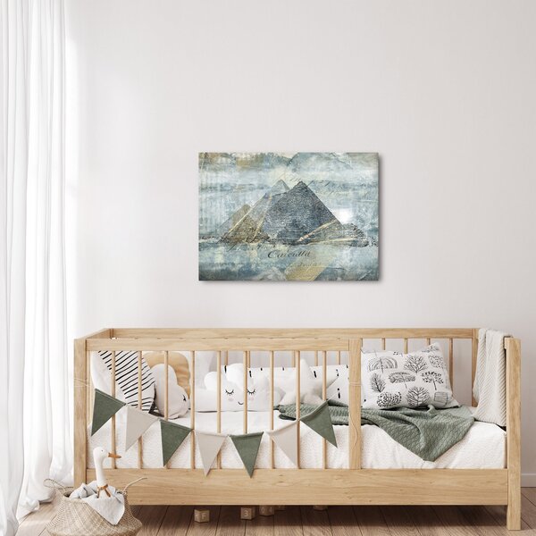 Obraz - Pyramídy v modrom filtri (70x50 cm)
