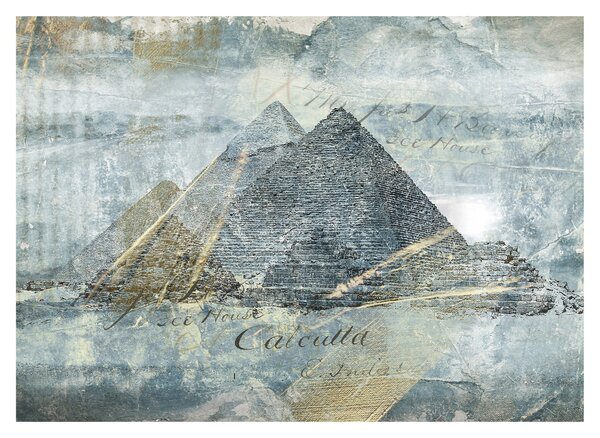 Obraz - Pyramídy v modrom filtri (70x50 cm)