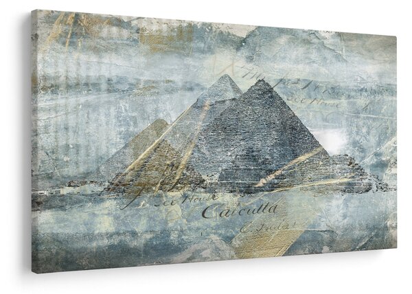 Obraz - Pyramídy v modrom filtri (90x60 cm)