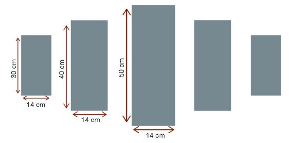 ASIR Súbor nástenných obrazov na plátne MORE 82 cm
