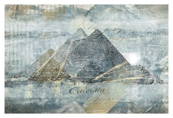 Obraz - Pyramídy v modrom filtri (90x60 cm)