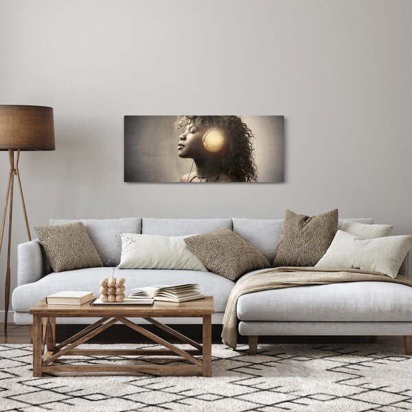 Obraz - Sila hudby (120x50 cm)