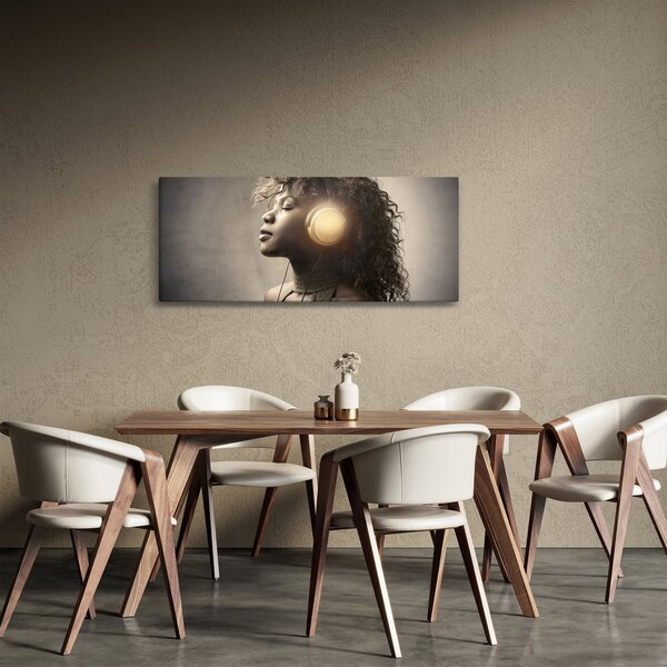 Obraz - Sila hudby (120x50 cm)