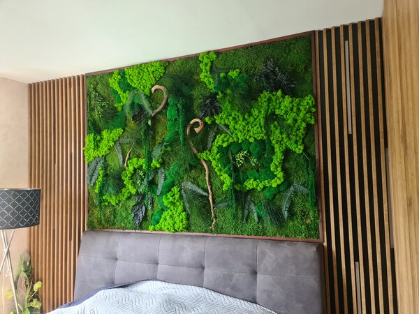 ArtTree s.r.o. Exkluzívny machový obraz s rastlinami 200cm x 100cm