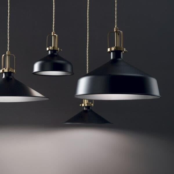 IdealLux 249070 ERIS-3 SP1 závesné svietidlo 290mm E27 1x60W IP20 čierna