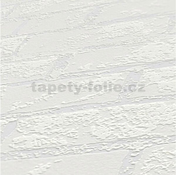 Vliesové tapety na stenu 37737-1, rozmer 10,05 m x 0,53 m, tehlová stěna bílá, A.S. Création