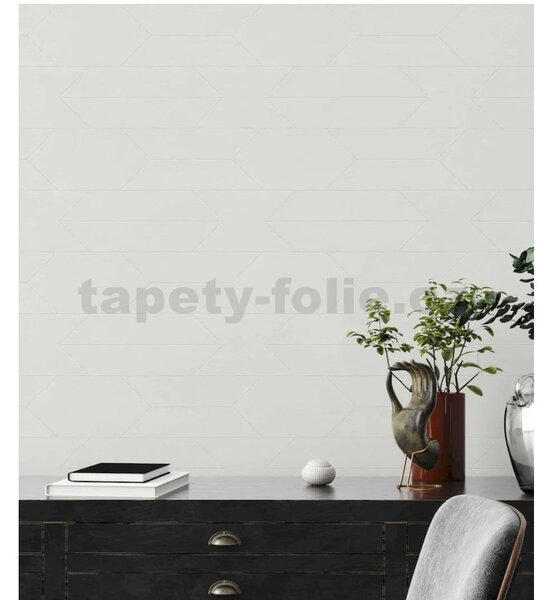 Vliesové tapety na stenu 38476-1, rozmer 10,05 m x 0,53 m, jemný geometrický vzor biely, A.S. Création