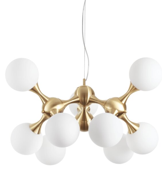 IdealLux 241036 NODI SP9 závesné svietidlo 150mm E14 9x40W IP20 matná mosadz