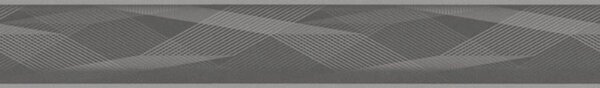 Vliesové bordury IMPOL 38891-2, rozmer 5 m x 5,5 cm, vlnovky sivé, A.S. Création