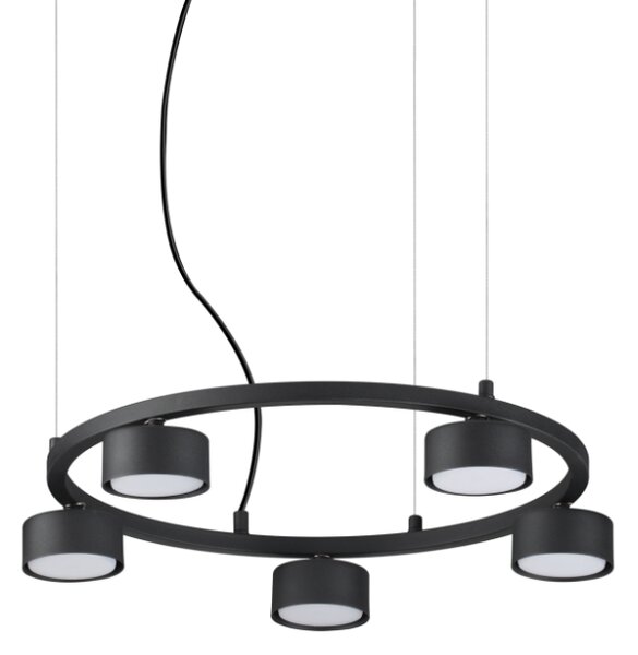 IdealLux 235516 MINOR ROUND SP5 závesné svietidlo GX53 5x15W IP20 čierna