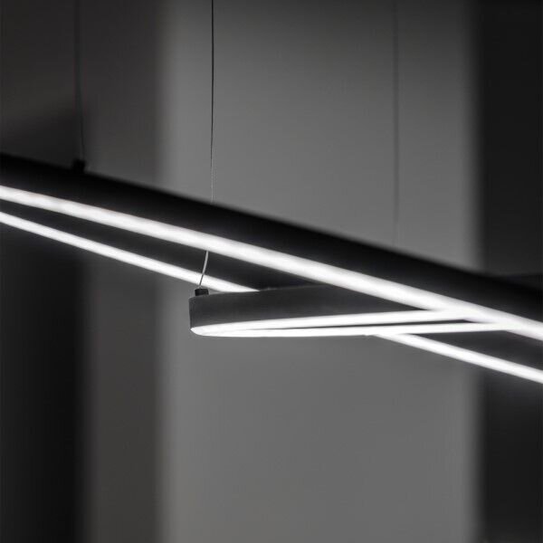 IdealLux 229508 ORACLE SLIM D900mm závesné LED svietidlo 48W 3000lm 3000K IP20 čierna