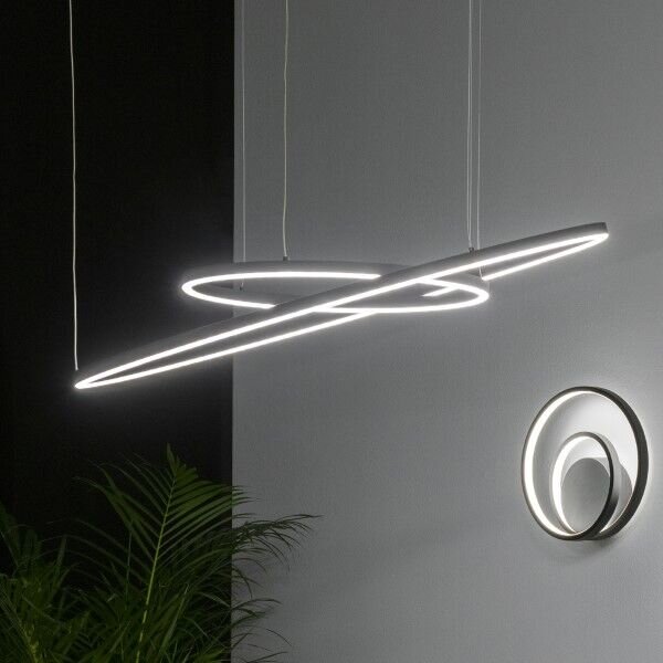 IdealLux 229508 ORACLE SLIM D900mm závesné LED svietidlo 48W 3000lm 3000K IP20 čierna