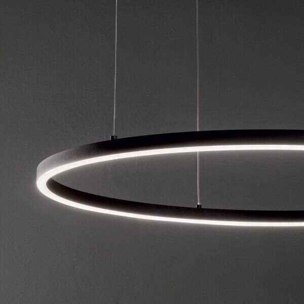 IdealLux 229508 ORACLE SLIM D900mm závesné LED svietidlo 48W 3000lm 3000K IP20 čierna