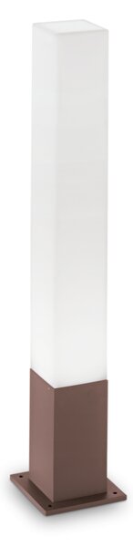 IdealLux 213088 EDO OUTDOOR PT1 SQUARE záhradný stĺpik GX53 1x15W IP44 kávová